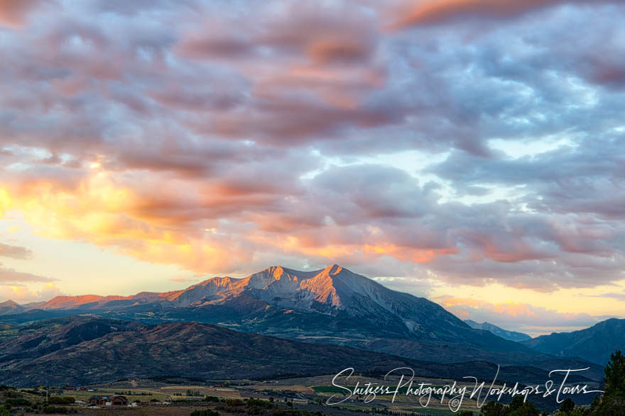 Mount Sopris in the sunset